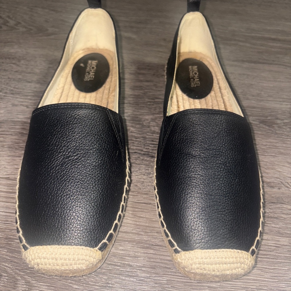 Michael Kors Black and Tan Loafers